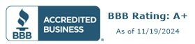 Better Business Bureau accredited cash home buyer badge